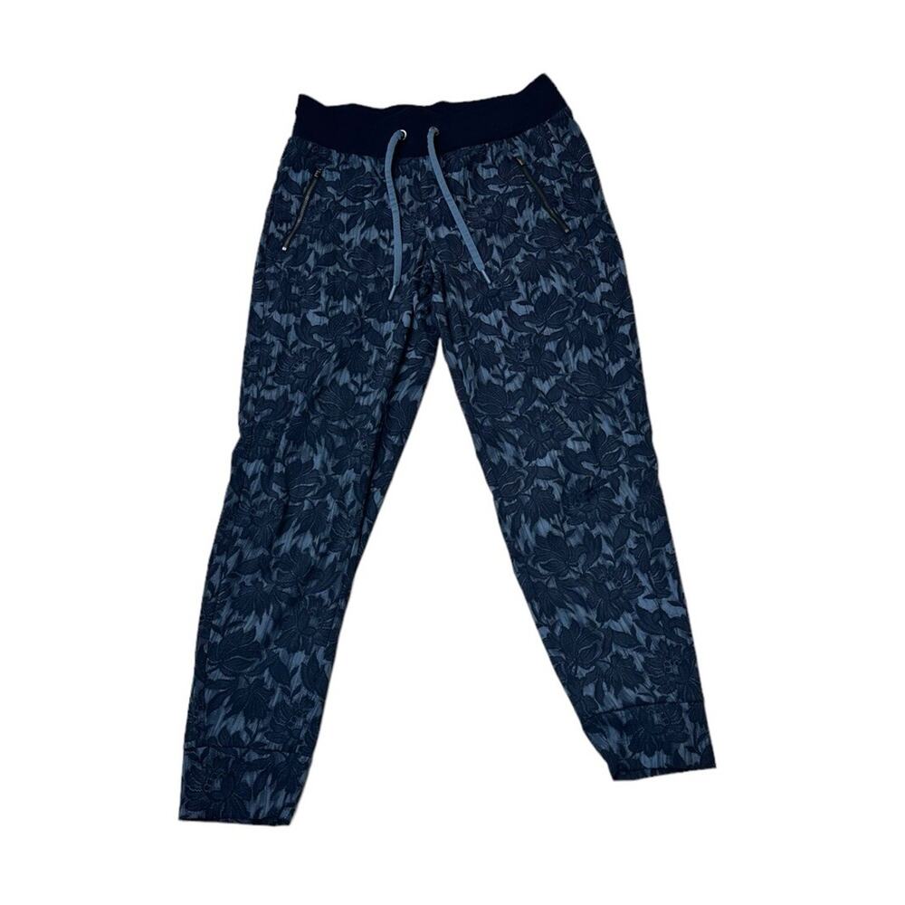 Athleta Pants Womens 8 Blue Trekkie North Jogger Ethereal Bloom Hiking Travel